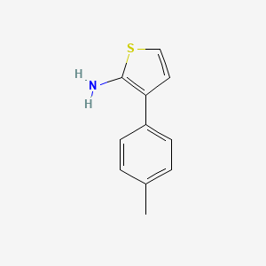 molecular formula C11H11NS B8374219 2-Amino-3-(4-tolyl)thiophene 