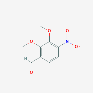 molecular formula C9H9NO5 B8374231 2,3-Dimethoxy-4-nitro-benzaldehyde 