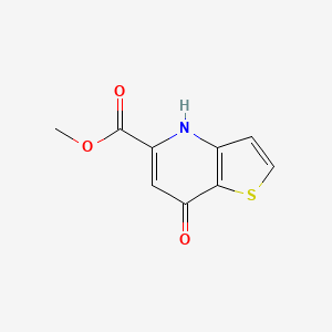 molecular formula C9H7NO3S B8374310 Methyl 7-hydroxythieno[3,2-b]pyridine-5-carboxylate 
