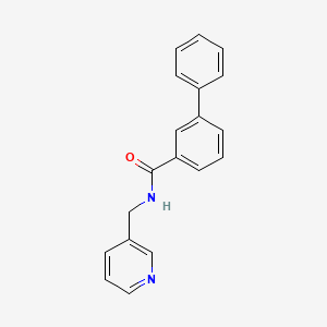 molecular formula C19H16N2O B8374339 N-(3-pyridylmethyl)-3-phenylbenzamide 