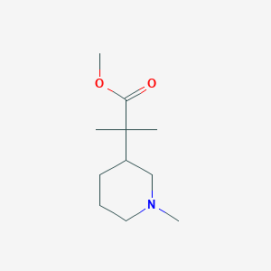 2-Methyl-2-(1-methyl-piperidin-3(r,s)-yl)-propionic acid methyl ester