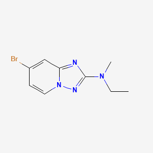 7-bromo-N-ethyl-N-methyl-[1,2,4]triazolo[1,5-a]pyridin-2-amine