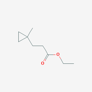 molecular formula C9H16O2 B8374619 Ethyl 3-(1-methyl-cyclopropyl)propanoate 