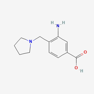 3-Amino-4-(1-pyrrolidinylmethyl)benzoic acid
