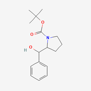 molecular formula C16H23NO3 B8374766 N-Boc-2-(hydroxy(phenyl)methyl)pyrrolidine 