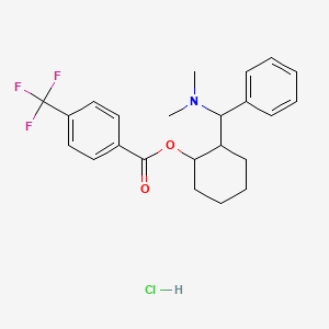 2-[(Dimethylamino)(phenyl)methyl]cyclohexyl 4-(trifluoromethyl)benzoate hydrochloride