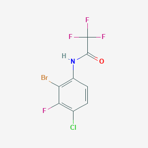 N-(2-bromo-4-chloro-3-fluorophenyl)-2,2,2-trifluoroacetamide