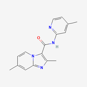 2,7-Dimethyl-imidazo[1,2-a]pyridine-3-carboxylic acid (4-methyl-pyridin-2-yl)-amide