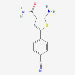2-Amino-5-(4-cyanophenyl)-3-thiophenecarboxamide