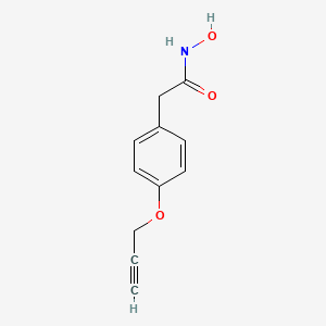 molecular formula C11H11NO3 B8375000 N-hydroxy-2-(4-prop-2-ynoxyphenyl)acetamide CAS No. 23142-43-0