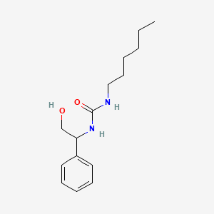 molecular formula C15H24N2O2 B8375083 1-Hexyl-3-(2-hydroxy-1-phenylethyl)urea 