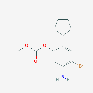 5-Amino-4-bromo-2-cyclopentylphenyl methyl carbonate