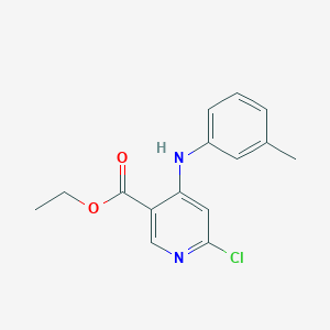 Ethyl 6-chloro-4-(m-tolylamino)nicotinate