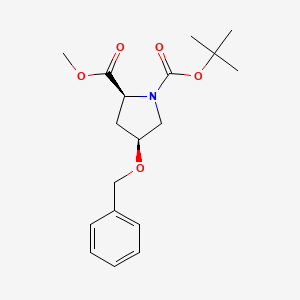 1-tert-butyl 2-methyl (2S,4S)-4-(benzyloxy)pyrrolidine-1,2-dicarboxylate