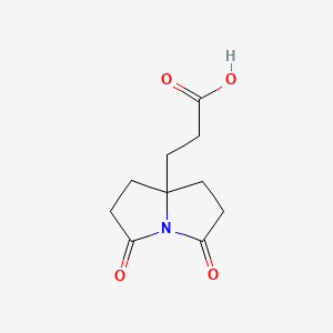 3-(3,5-dioxotetrahydro-1H-pyrrolo[1,2-a]pyrrol-7a(5H)-yl)propanoic acid