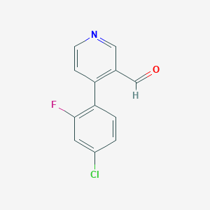 4-(4-Chloro-2-fluorophenyl)nicotinaldehyde
