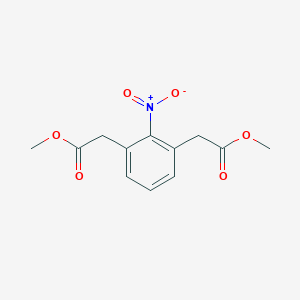 molecular formula C12H13NO6 B8375576 2-Nitro-1,3-benzenediacetic acid dimethyl ester 