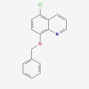 molecular formula C16H12ClNO B8375603 8-(Benzyloxy)-5-Chloroquinoline 