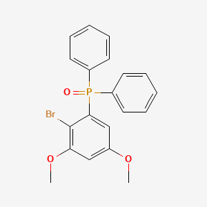 molecular formula C20H18BrO3P B8375611 (2-Bromo-3,5-dimethoxyphenyl)diphenylphosphine oxide 