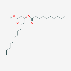 molecular formula C24H46O4 B8375619 (R)-3-decanoyloxytetradecanoic acid 