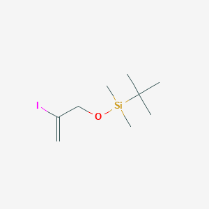 molecular formula C9H19IOSi B8375643 Tert-butyl((2-iodoallyl)oxy)dimethylsilane 