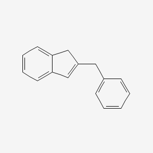 molecular formula C16H14 B8375683 2-Benzyl-1H-indene CAS No. 16274-93-4