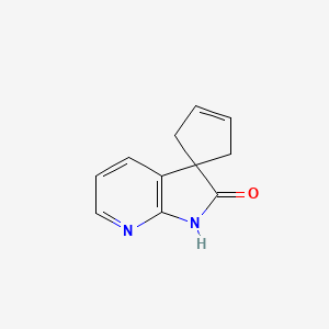 molecular formula C11H10N2O B8375735 spiro[cyclopent-3-ene-1,3'-pyrrolo[2,3-b]pyridin]-2'(1'H)-one 