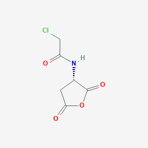 molecular formula C6H6ClNO4 B8375736 Chloroacetyl l-aspartic acid anhydride 