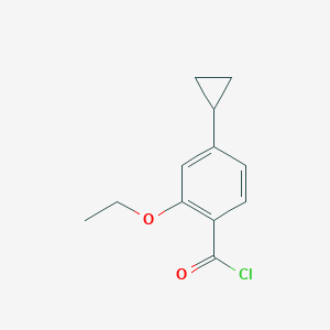 4-Cyclopropyl-2-ethoxy-benzoyl chloride
