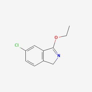 molecular formula C10H10ClNO B8375787 1-ethoxy-6-chloro-3H-isoindole 
