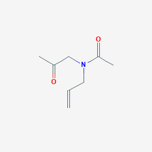 molecular formula C8H13NO2 B8375816 N-allyl-N-(2-oxopropyl)-acetamide 