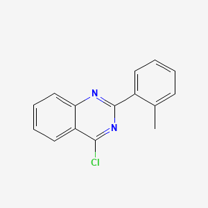 molecular formula C15H11ClN2 B8375939 4-Chloro-2-(2-methylphenyl)quinazoline 