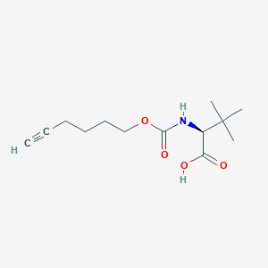 molecular formula C13H21NO4 B8375947 N-{[(Hex-5-yn-1-yl)oxy]carbonyl}-3-methyl-L-valine CAS No. 923591-46-2
