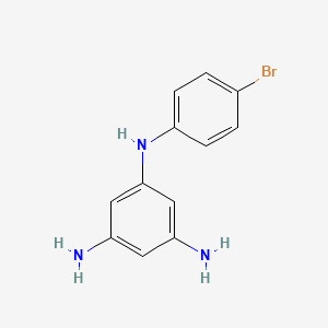 molecular formula C12H12BrN3 B8375957 (3,5-Diaminophenyl)(4-bromophenyl)amine 