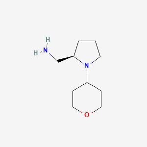 molecular formula C10H20N2O B8375963 [(2R)-1-(oxan-4-yl)pyrrolidin-2-yl]methanamine 