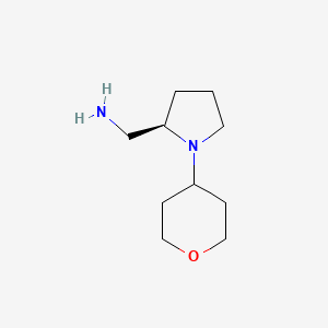 [(2R)-1-(oxan-4-yl)pyrrolidin-2-yl]methanamine