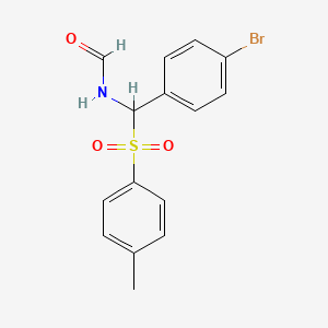 {(4-Bromophenyl)[(4-methylphenyl)sulfonyl]methyl}formamide