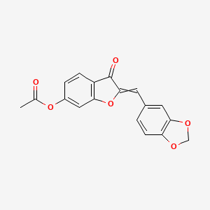 6-acetoxy-2-piperonylidene-3(2H)-benzofuranone