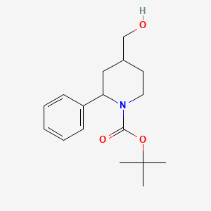 Tert-butyl 4-(hydroxymethyl)-2-phenylpiperidine-1-carboxylate