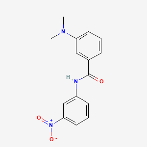 molecular formula C15H15N3O3 B8376394 N-(3-nitrophenyl)-3-dimethylaminobenzamide 