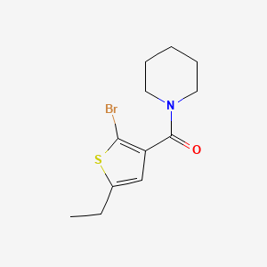 molecular formula C12H16BrNOS B8376444 (2-Bromo-5-ethyl-thiophen-3-yl)-piperidin-1-yl-methanone 