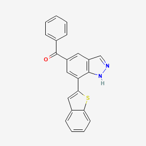 Methanone,(7-benzo[b]thien-2-yl-1h-indazol-5-yl)phenyl-