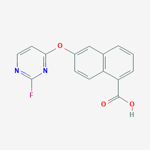 6-(2-Fluoropyrimidin-4-yloxy)-1-naphthoic acid