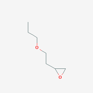 molecular formula C7H14O2 B8376655 1,2-Epoxy-5-oxaoctane 