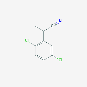 molecular formula C9H7Cl2N B8376726 2-(2,5-Dichlorophenyl)propanenitrile 