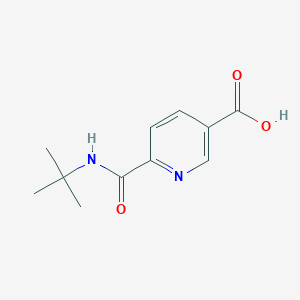 molecular formula C11H14N2O3 B8376798 6-(Tert-butylcarbamoyl)nicotinic acid 
