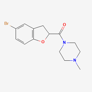 1-[(5-Bromo-2,3-dihydro-1-benzofuran-2-yl)carbonyl]-4-methylpiperazine