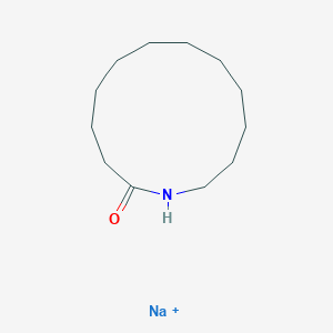 molecular formula C12H23NNaO+ B083769 Azacyclotridecan-2-one, sodium salt CAS No. 13390-78-8