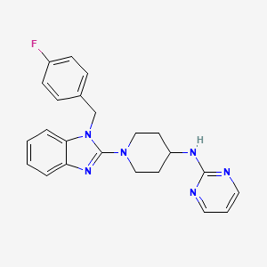 2-Pyrimidinamine, N-(1-(1-((4-fluorophenyl)methyl)-1H-benzimidazol-2-yl)-4-piperidinyl)-