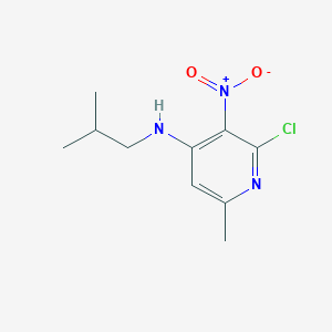 2-Chloro-N-(2-methylpropyl)-6-methyl-3-nitropyridin-4-amine